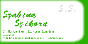 szabina szikora business card